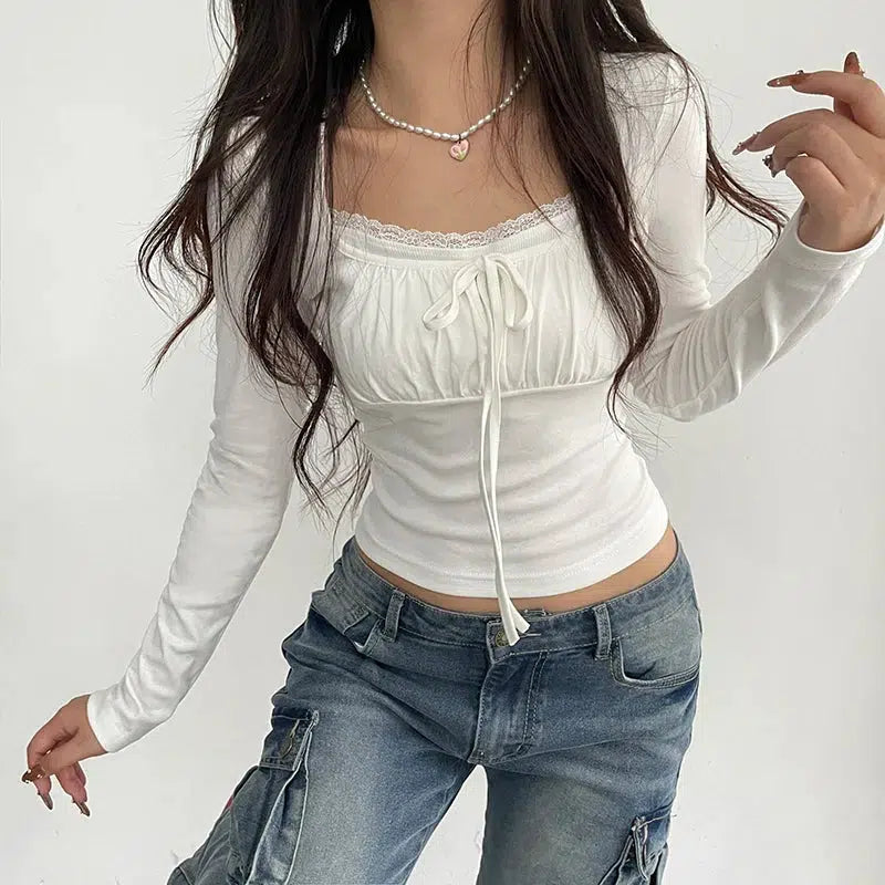 Coquette Bow Ruched Bust Top - KAYSMAR