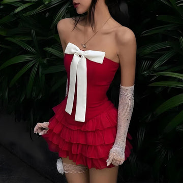 Coquette Corset Top & Mini Skirt Two Piece Set - KAYSMAR