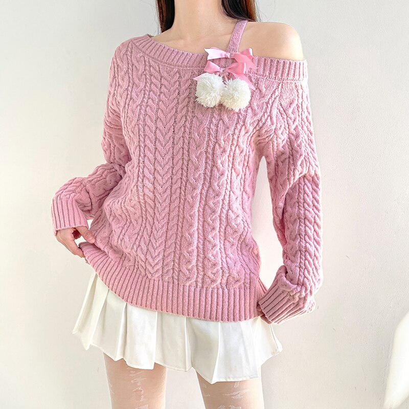 Coquette Cut-Out Knit Sweater - KAYSMAR