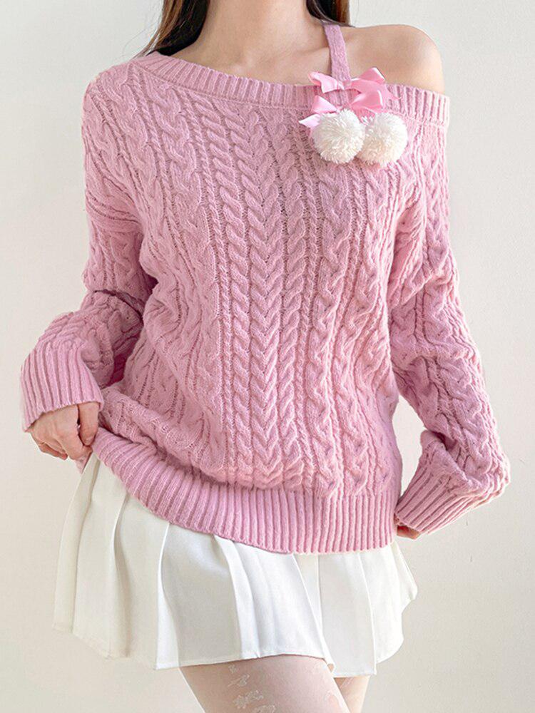 Coquette Cut-Out Knit Sweater - KAYSMAR