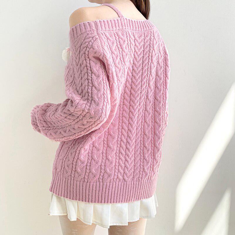 Coquette Cut-Out Knit Sweater - KAYSMAR