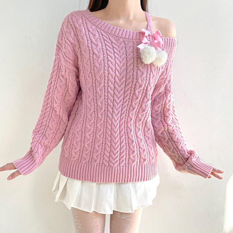 Coquette Cut-Out Knit Sweater - KAYSMAR