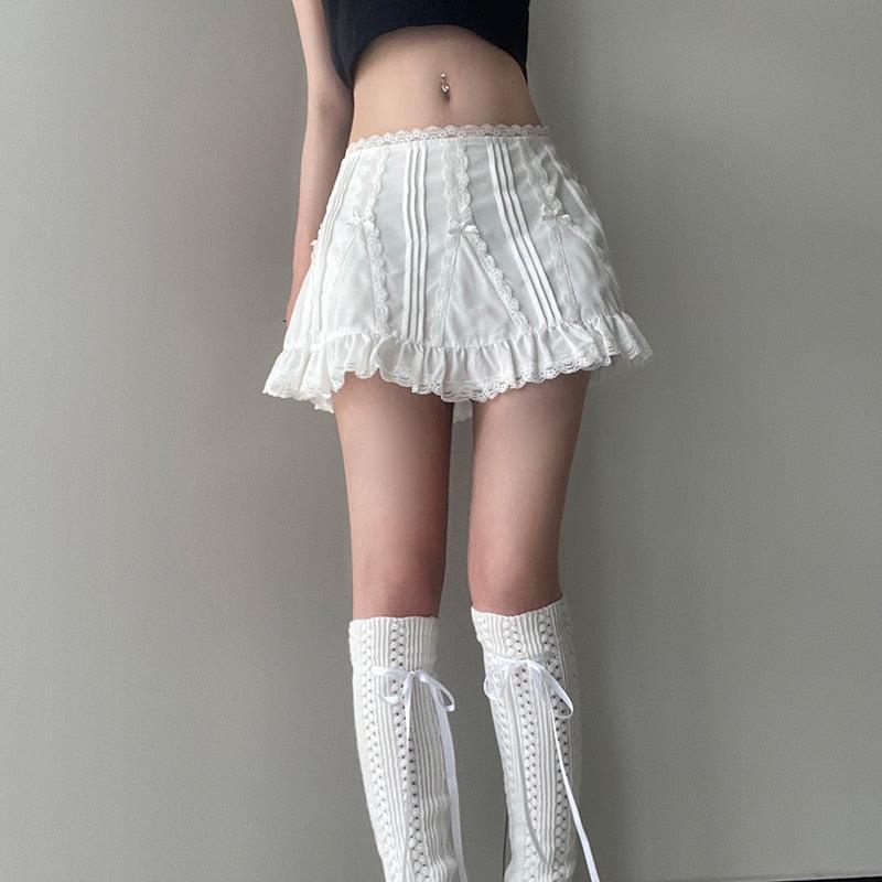 Coquette Frill Hem Mini Skirt - KAYSMAR