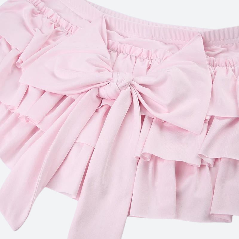 Coquette Layered Bow Mini Skort - KAYSMAR