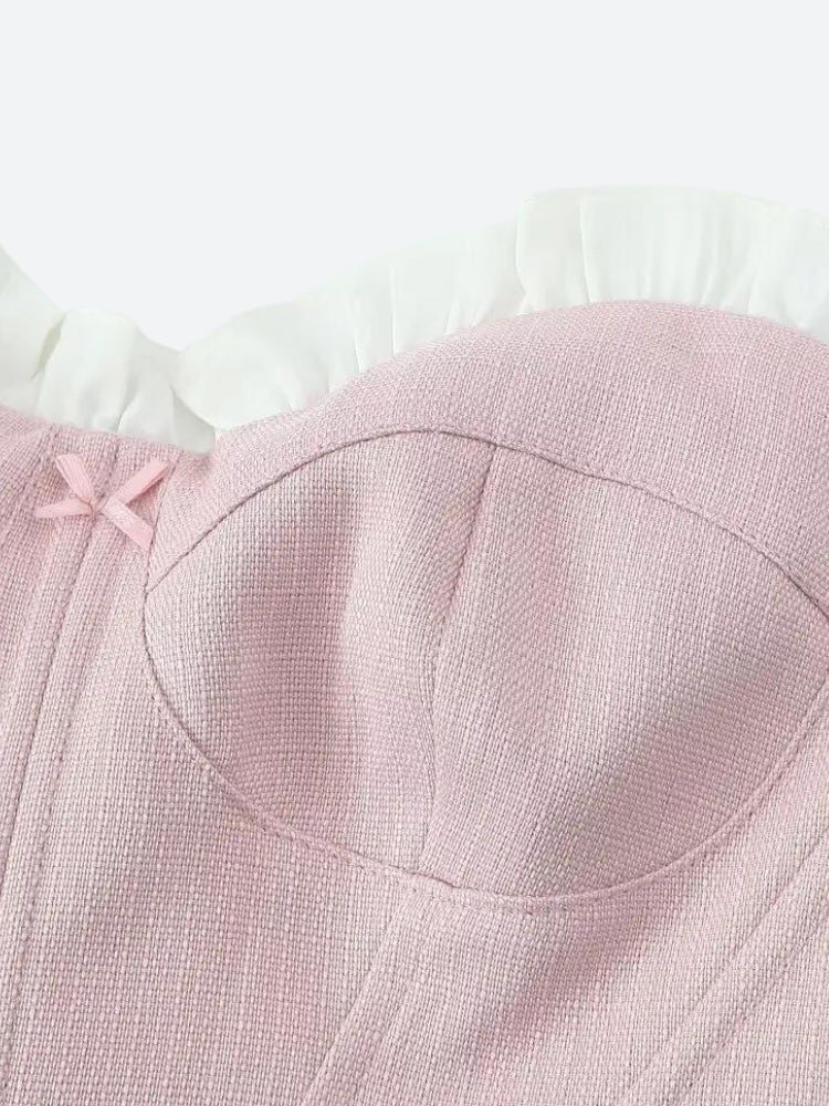 Coquette Pink Corset Top - KAYSMAR