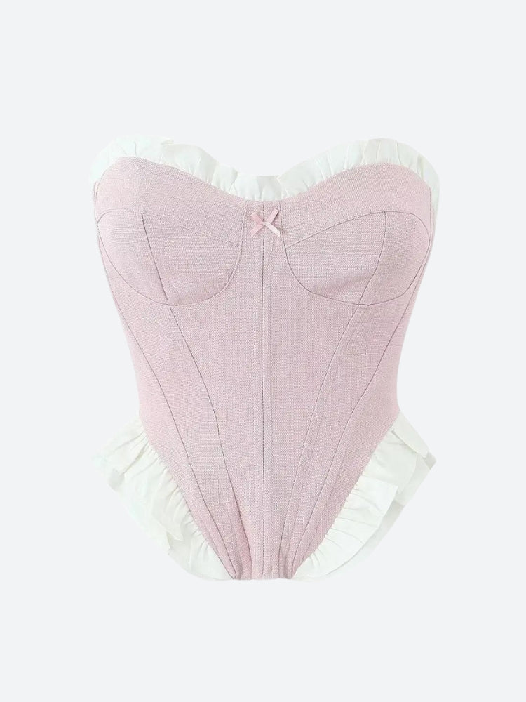 Coquette Pink Corset Top - KAYSMAR