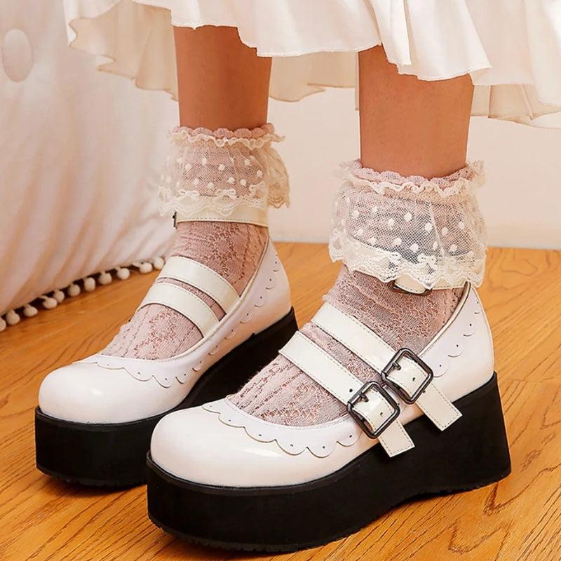 Coquette Platform Mary Jane Shoes