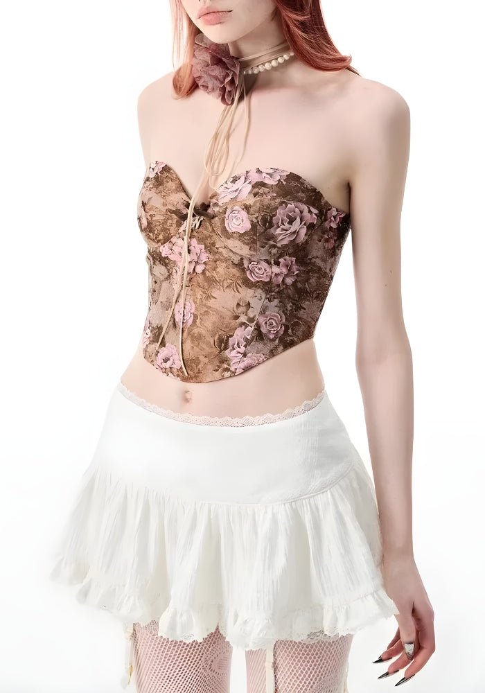 Coquette Ruffled Lace Mini Skirt - KAYSMAR