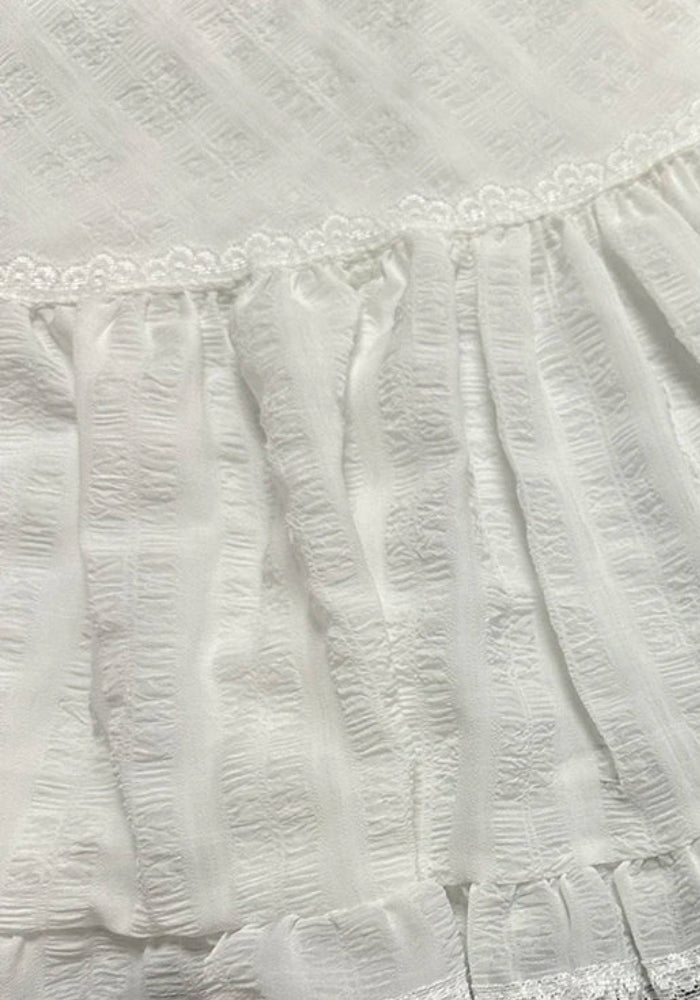 Coquette Ruffled Lace Mini Skirt - KAYSMAR
