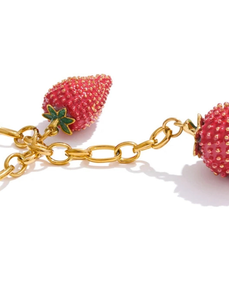 Coquette Strawberry Necklace - KAYSMAR