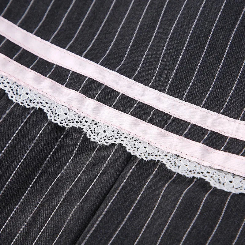 Coquette Striped Mini Skirt - KAYSMAR