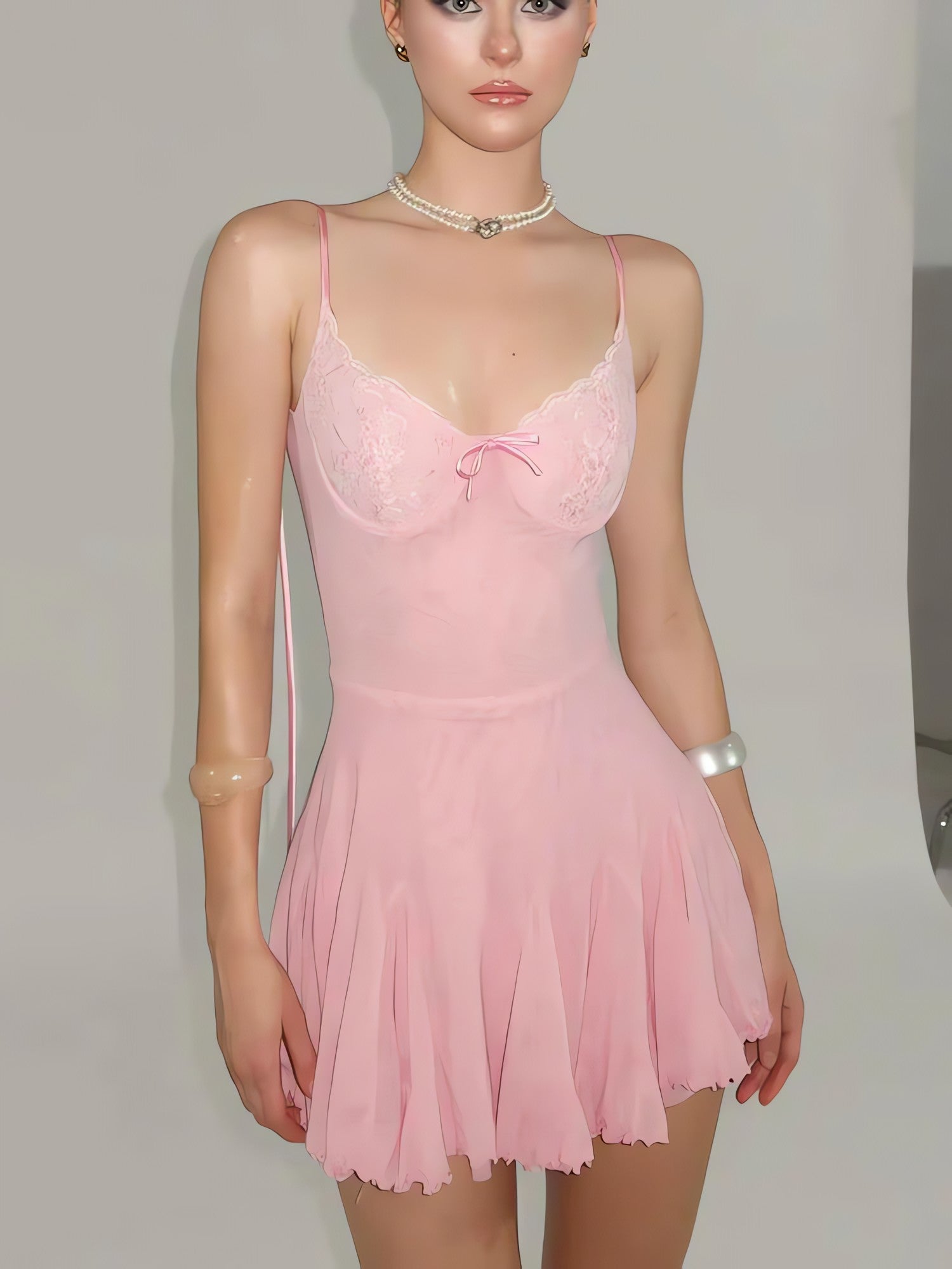 Coquette Backless Mini Dress