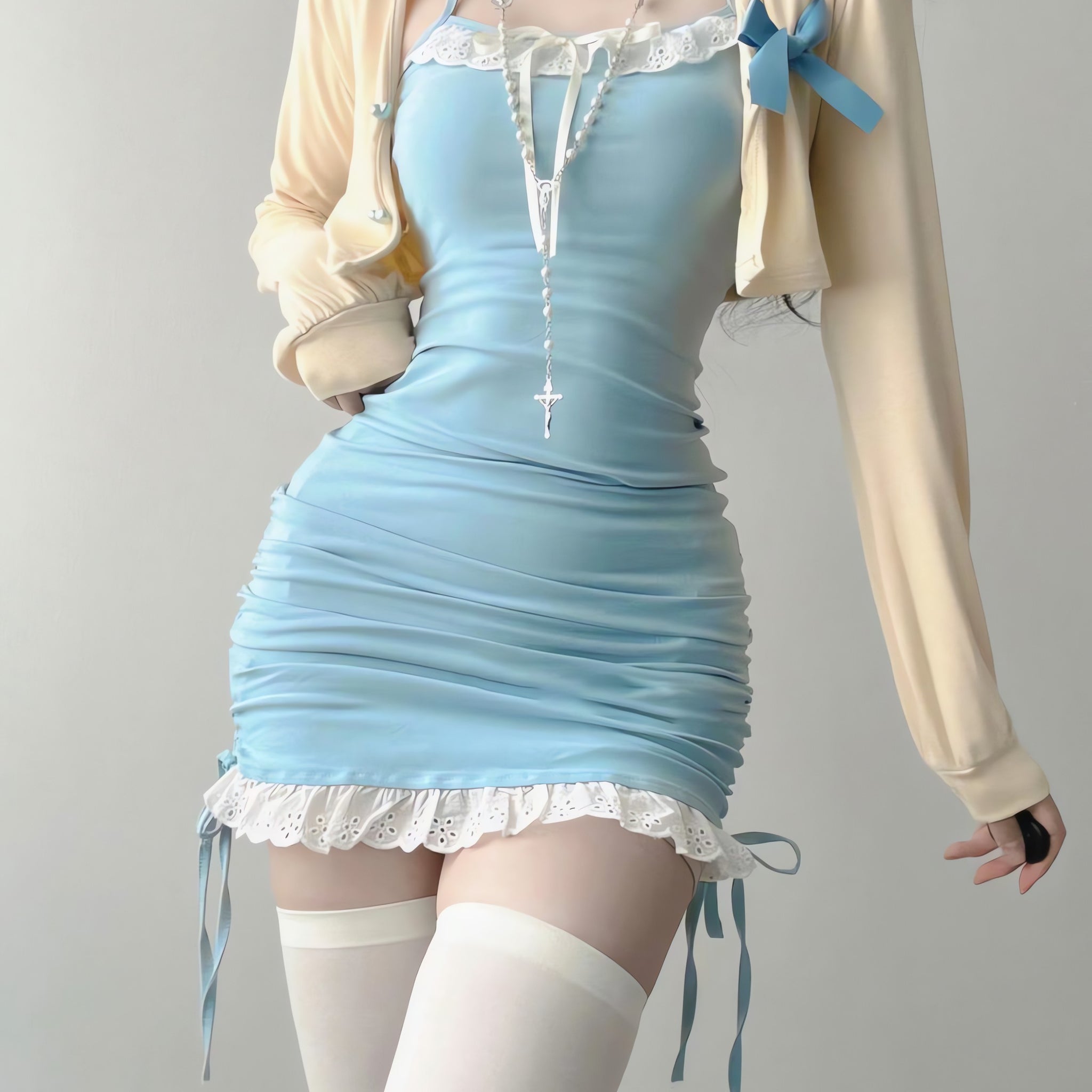 Coquette Bodycon Mini Dress - KAYSMAR
