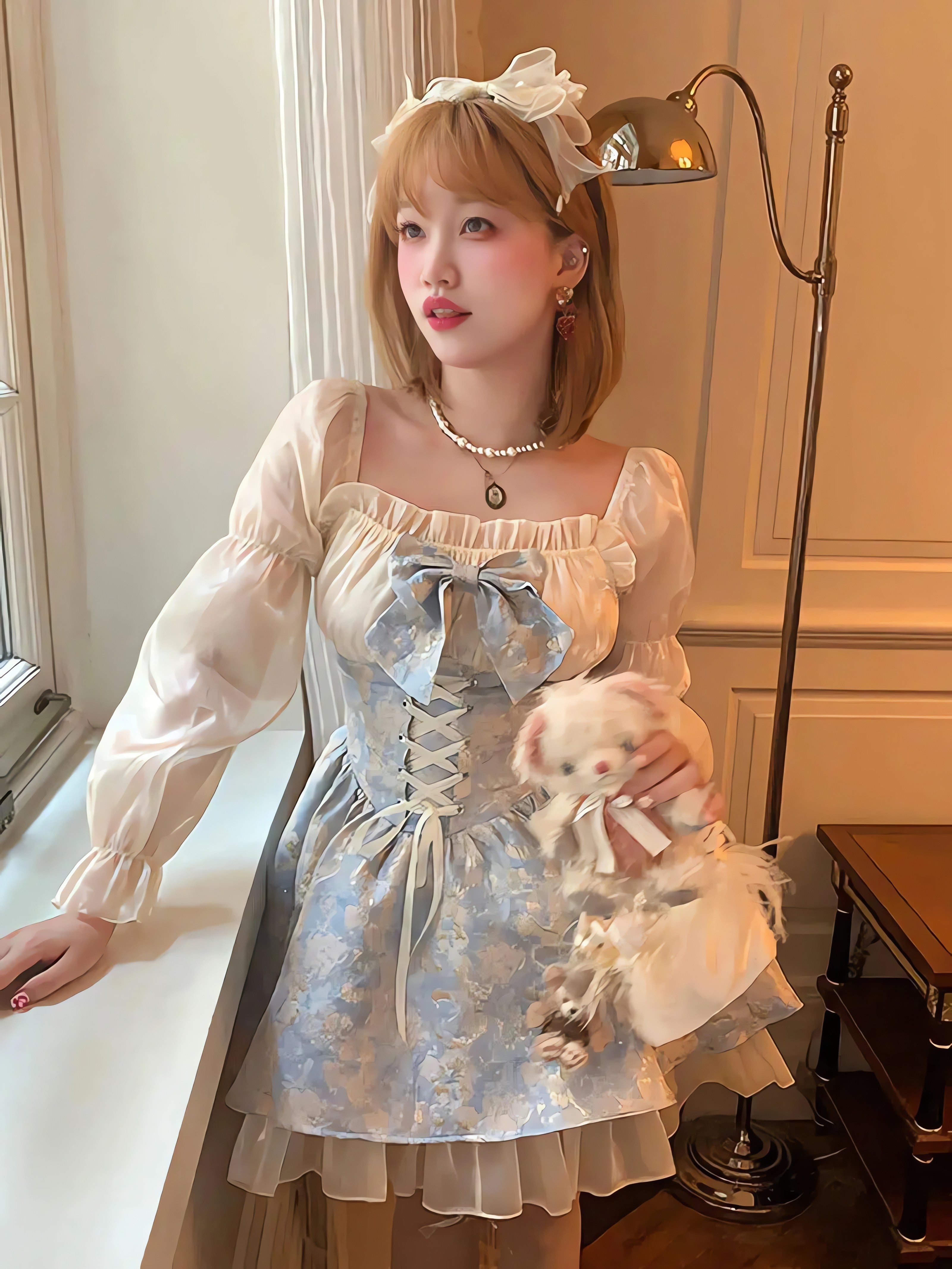 Coquette Bow Princess Mini Dress - KAYSMAR