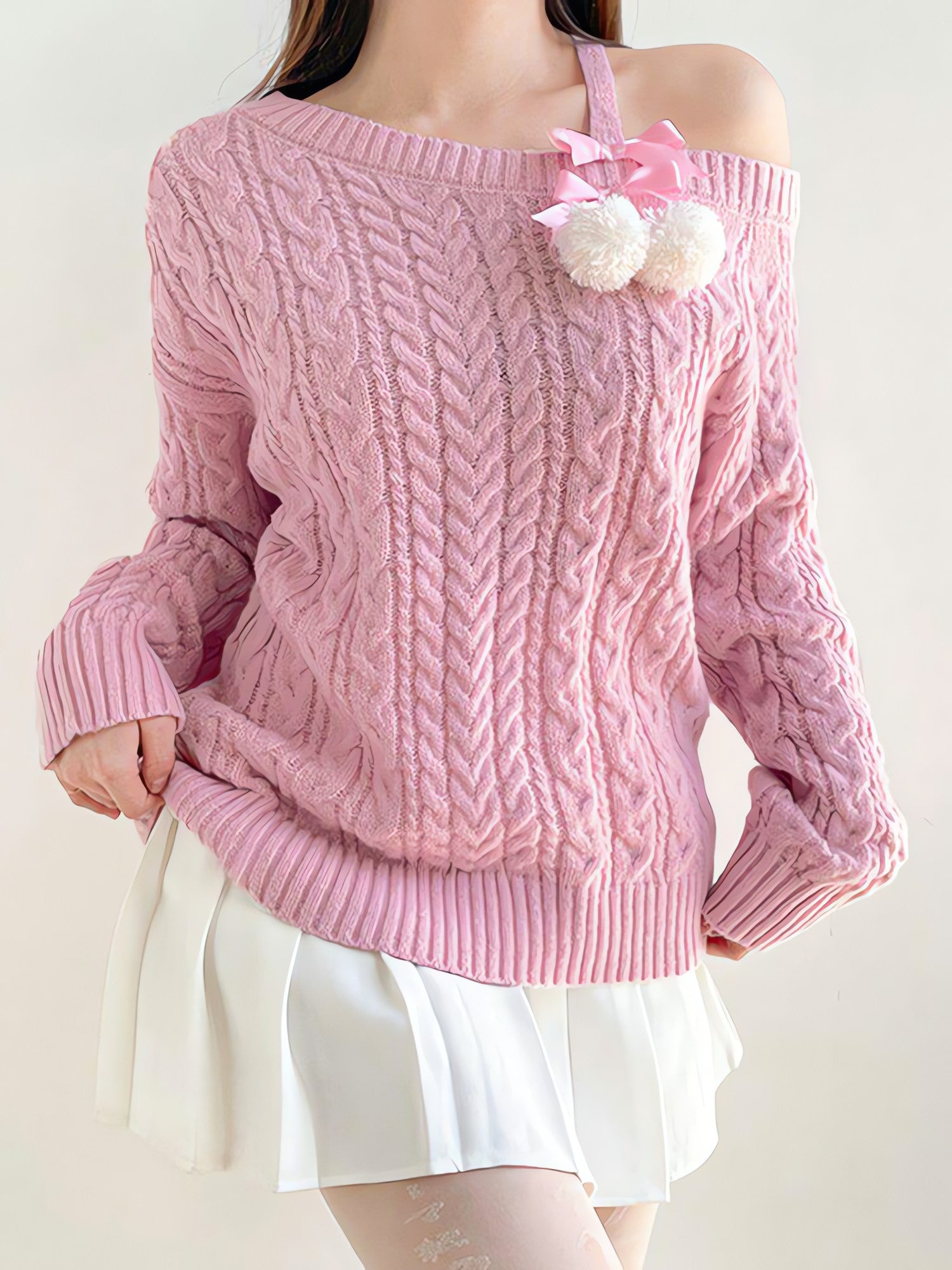 Coquette Cut-Out Knit Sweater - KAYSMAR