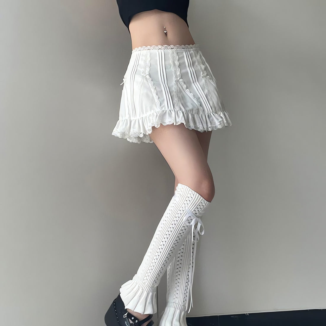 Coquette Frill Hem Mini Skirt - KAYSMAR