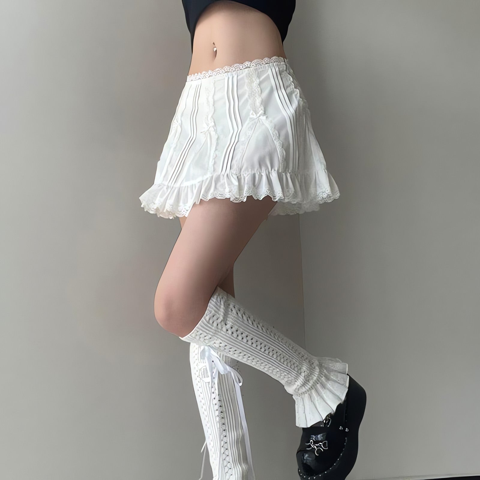 Coquette Frill Hem Mini Skirt - KAYSMAR