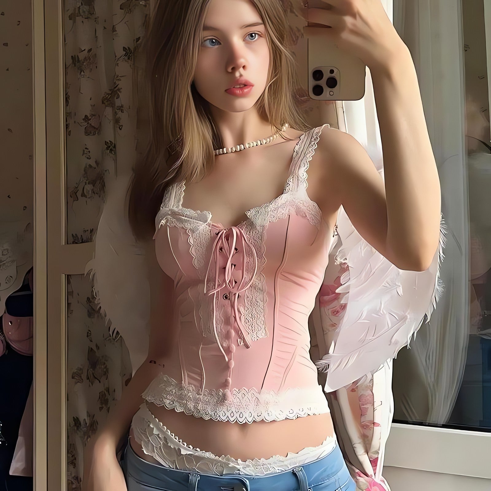 Coquette Lace Up Corset Top - KAYSMAR