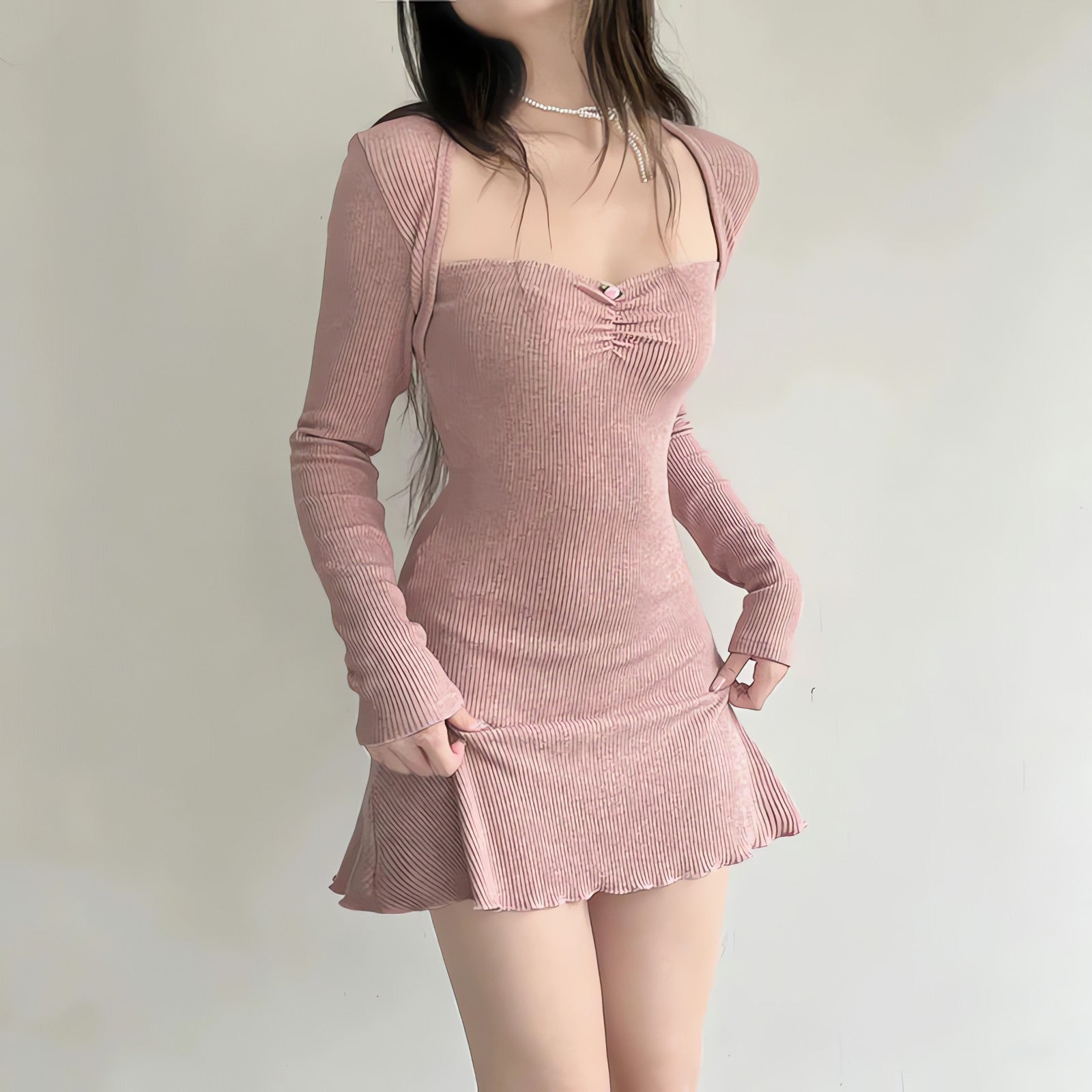 Coquette Pink Mini Dress - KAYSMAR