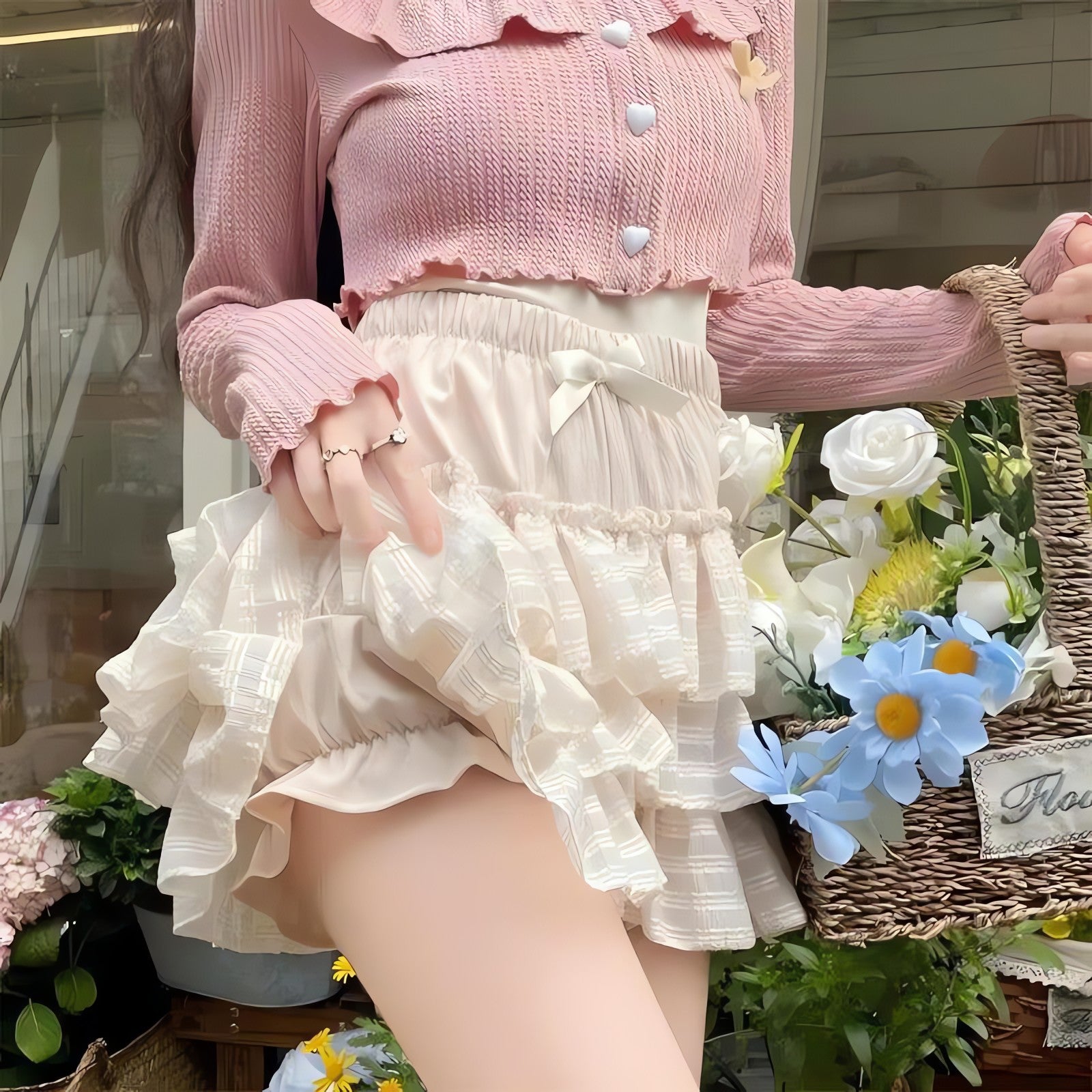 Coquette Ruffle Mini Skirt - KAYSMAR