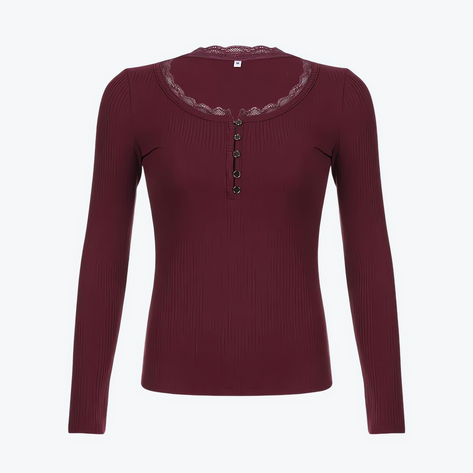 Corduroy Lace Trim Top - KAYSMAR