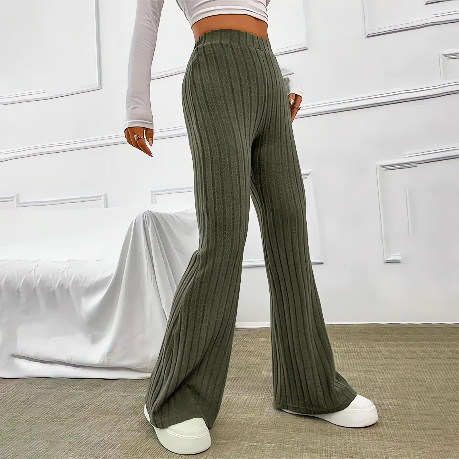 Corduroy Striped Sweatpants - KAYSMAR