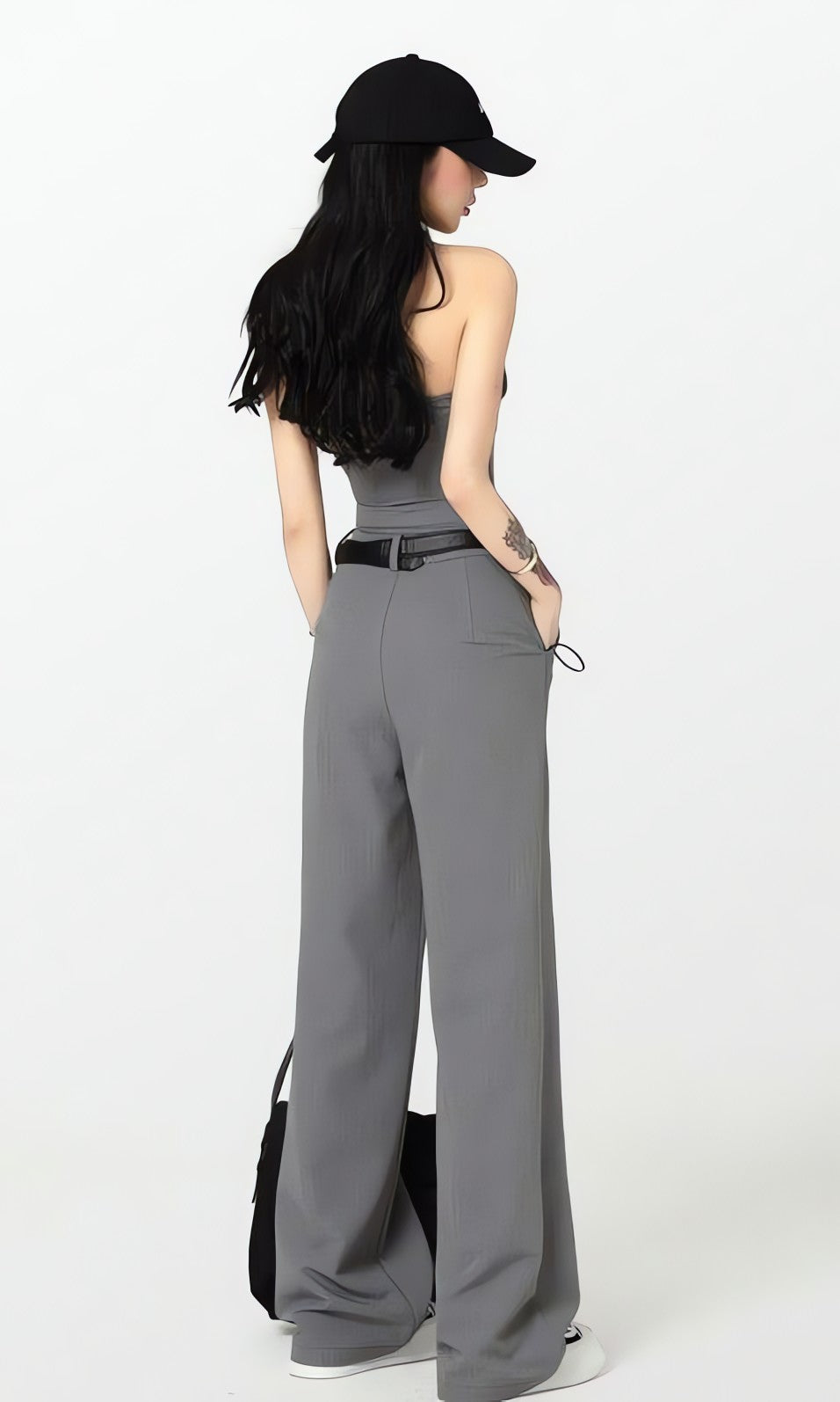 Corset Top & Wide Leg Pants Two Piece Set - KAYSMAR