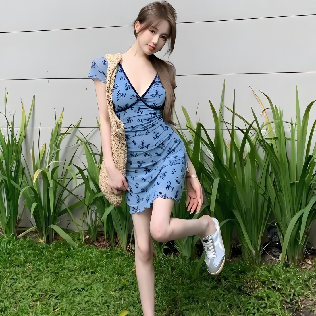 Cottagecore Floral Mini Dress - KAYSMAR