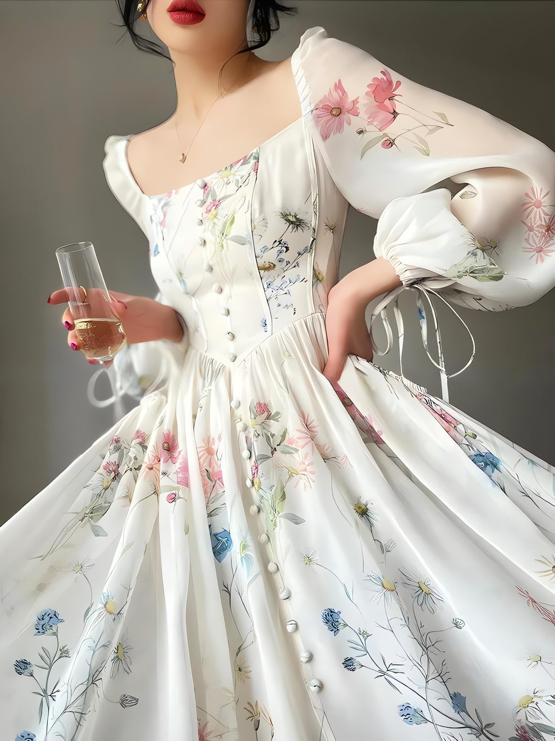 Cottagecore Maxi Dress - KAYSMAR