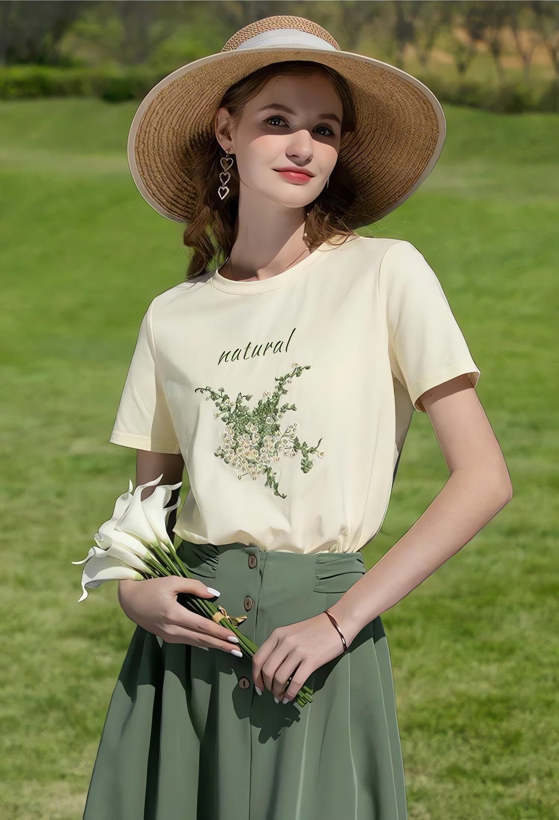 Cottagecore Natural Tee - KAYSMAR