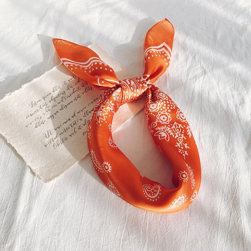 Cowgirl Satin Paisley Bandana - KAYSMAR