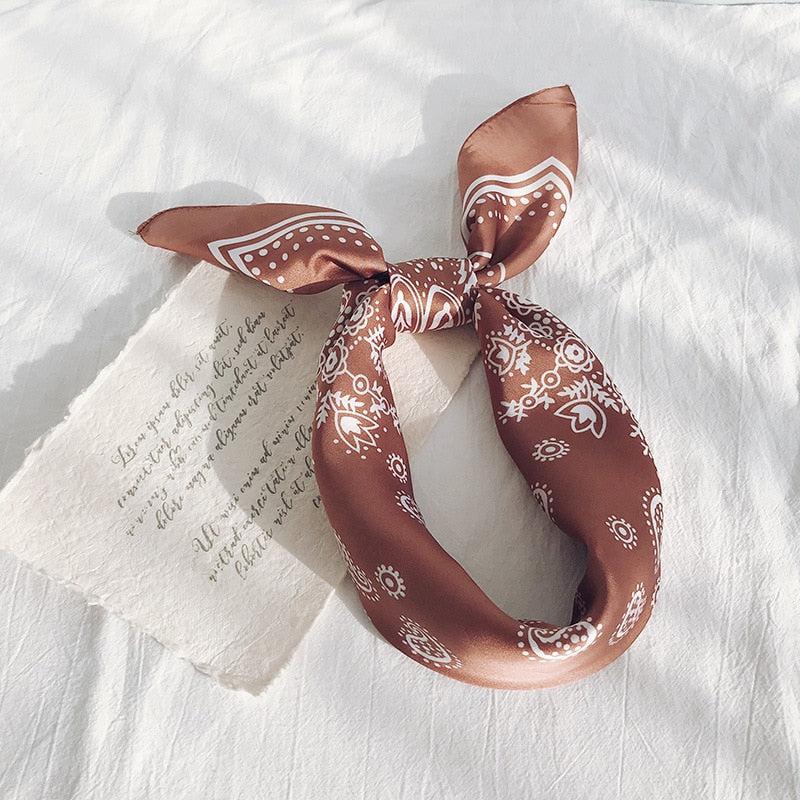 Cowgirl Satin Paisley Bandana - KAYSMAR