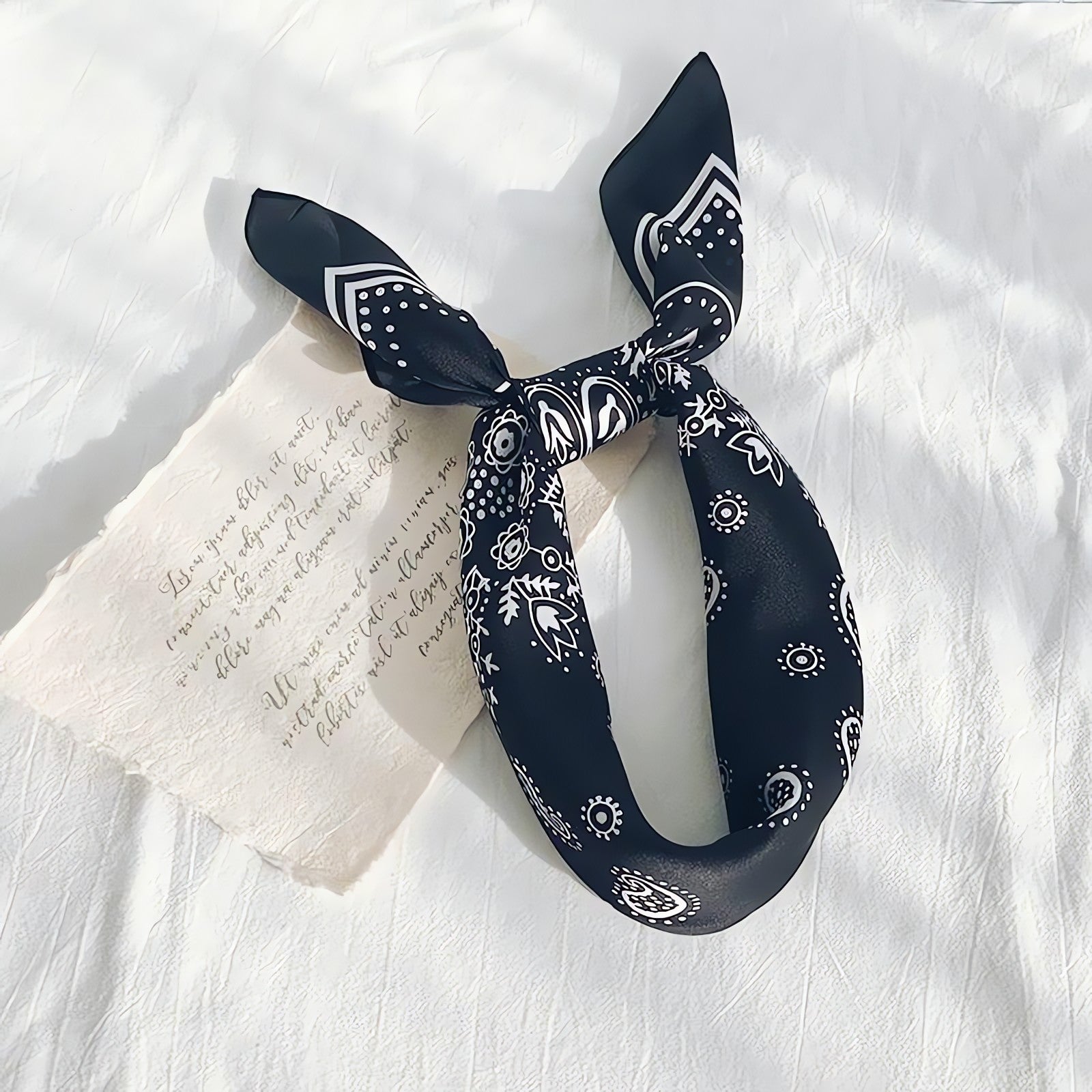 Cowgirl Satin Paisley Bandana - KAYSMAR