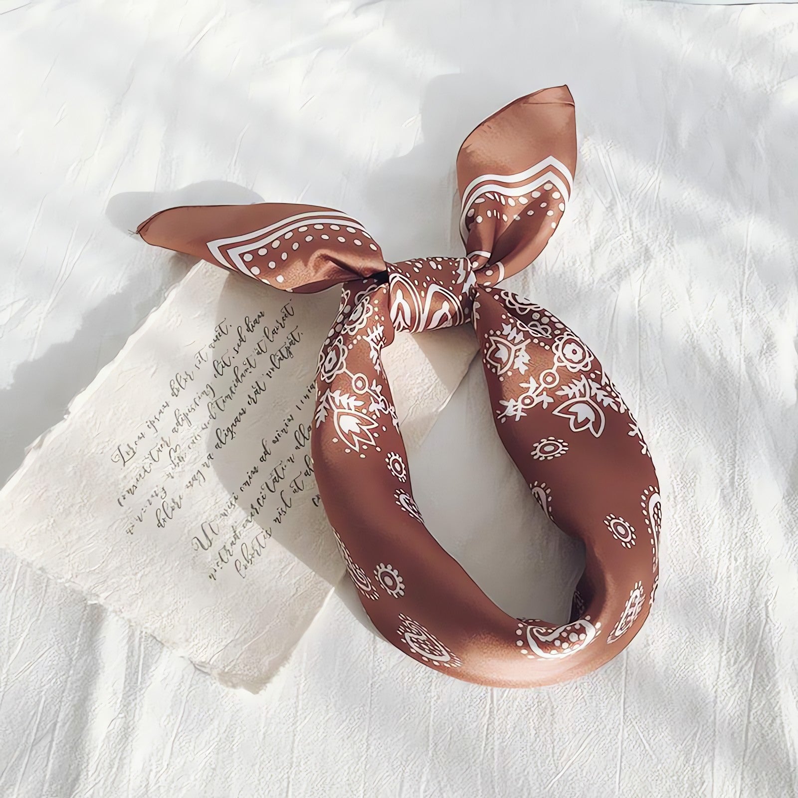Cowgirl Satin Paisley Bandana - KAYSMAR