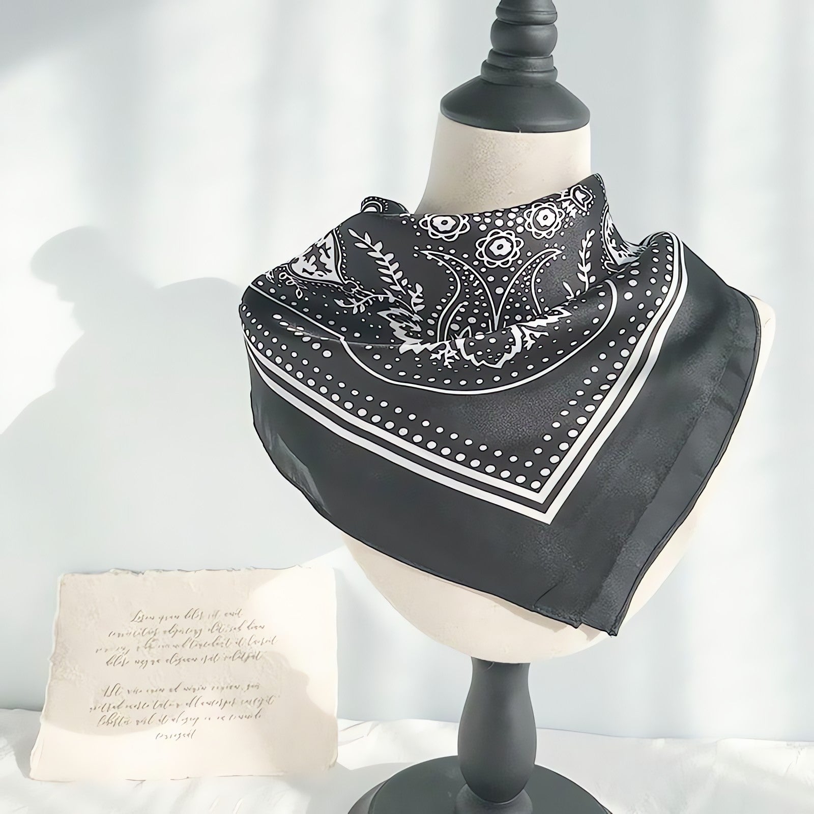 Cowgirl Satin Paisley Bandana - KAYSMAR