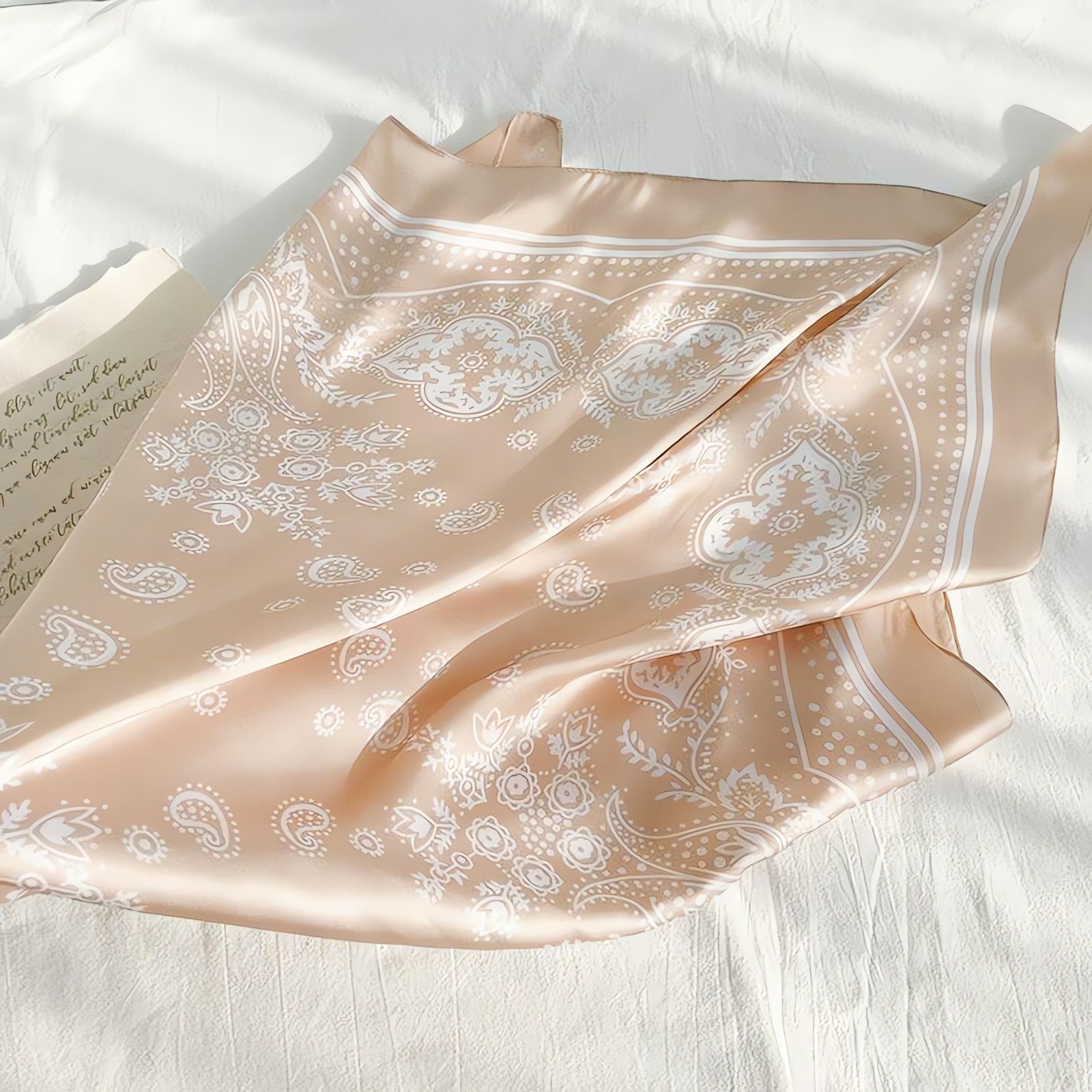 Cowgirl Satin Paisley Bandana - KAYSMAR