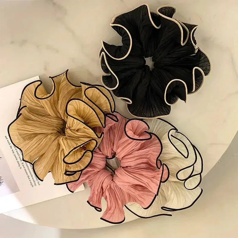 Crinkle Chiffon Scrunchies - KAYSMAR