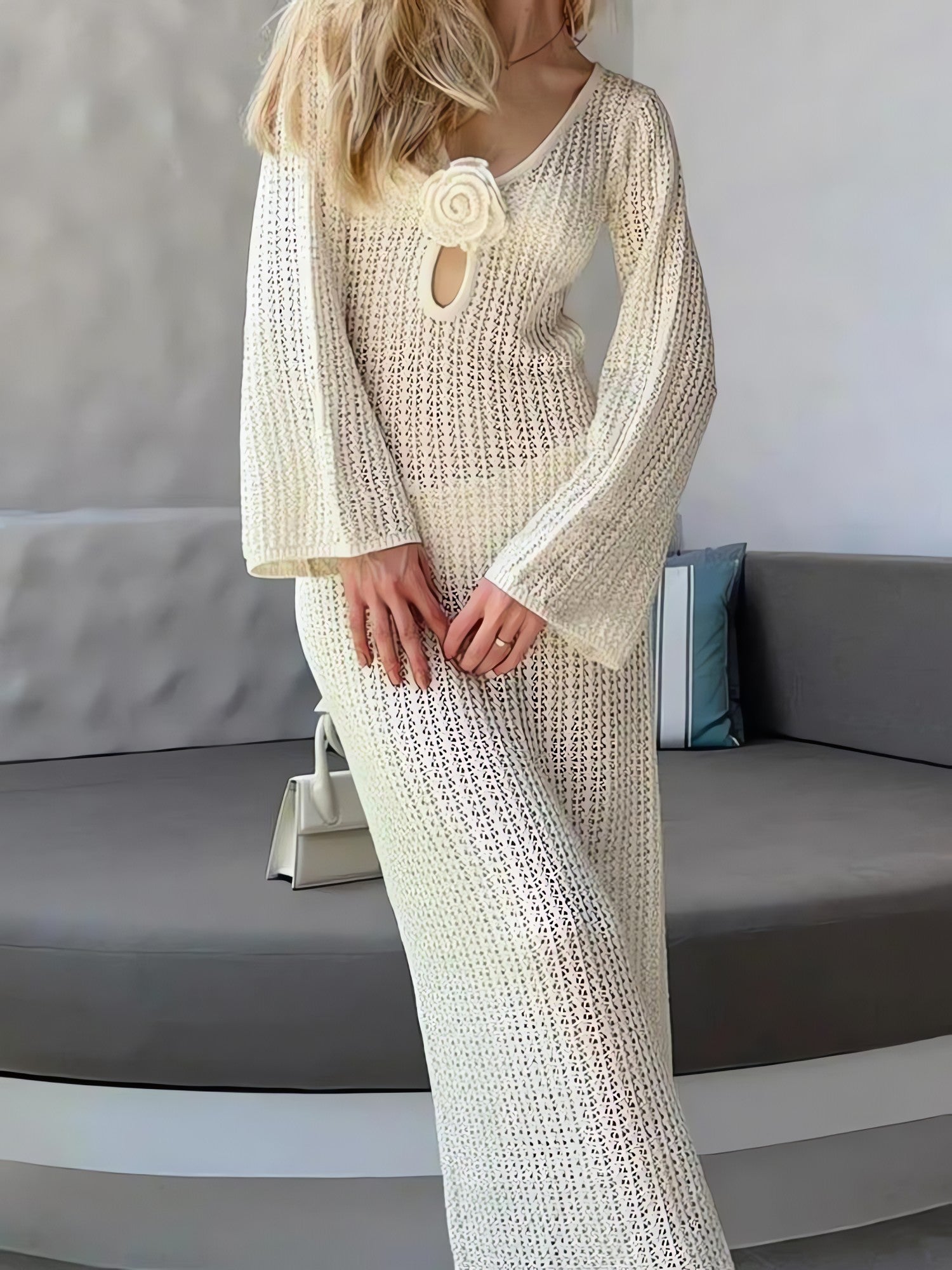 Crochet Maxi Dress - KAYSMAR