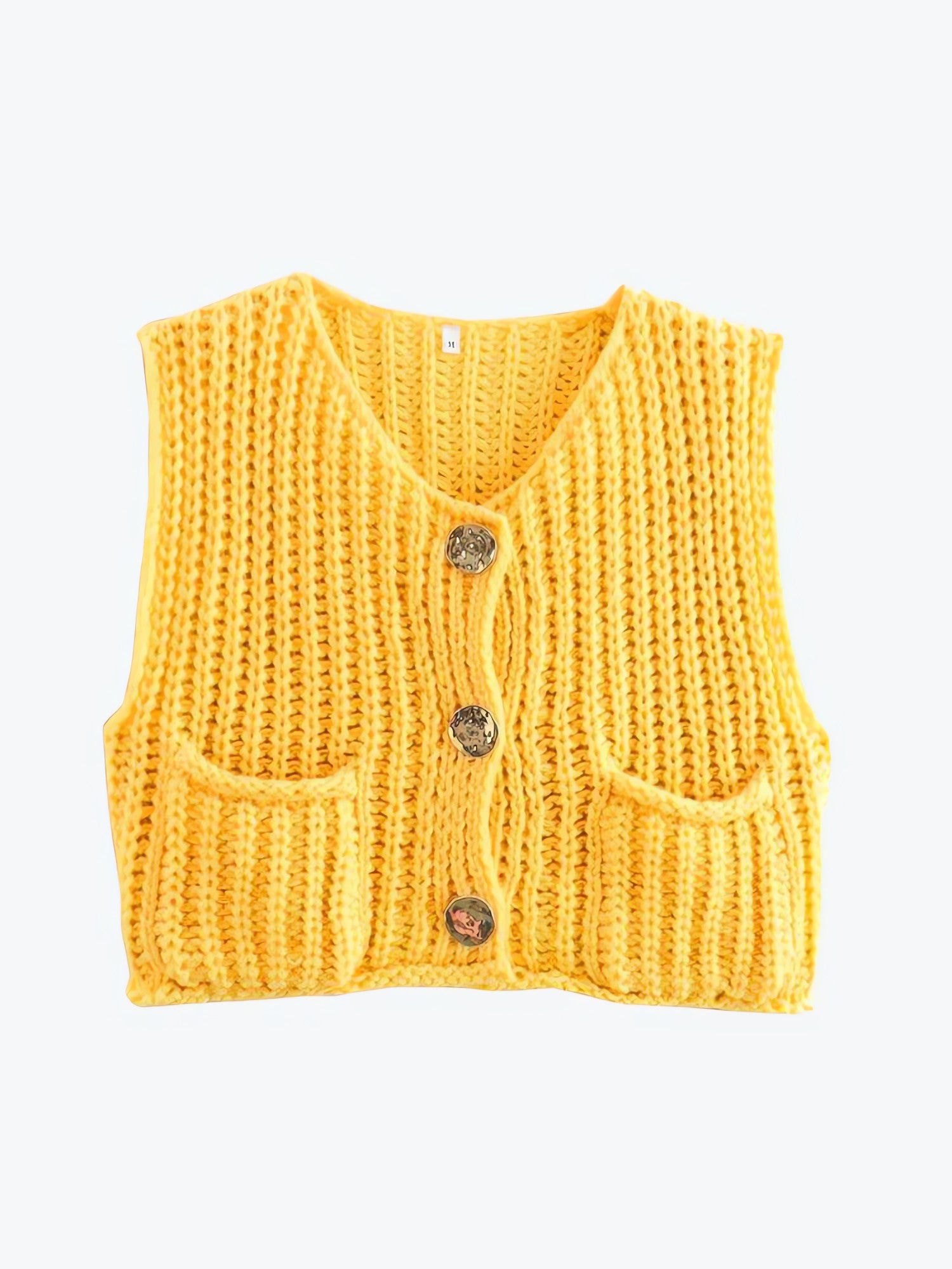 Crochet Sleeveless Cardigan - KAYSMAR