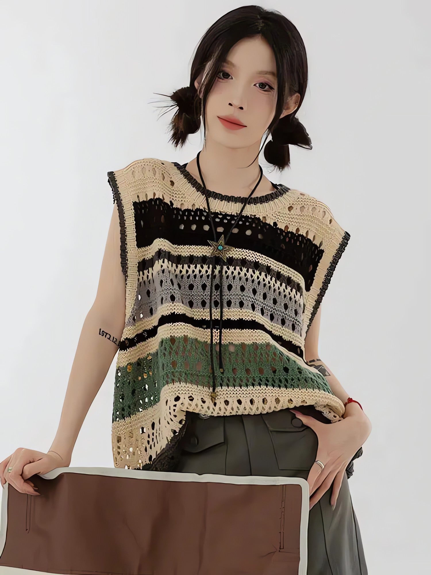 Crochet Sweater Vest - KAYSMAR