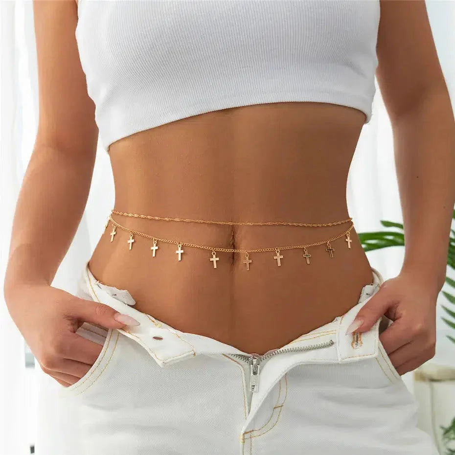 Cross Belly Chain - KAYSMAR