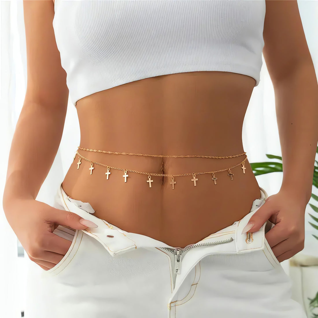 Cross Belly Chain - KAYSMAR