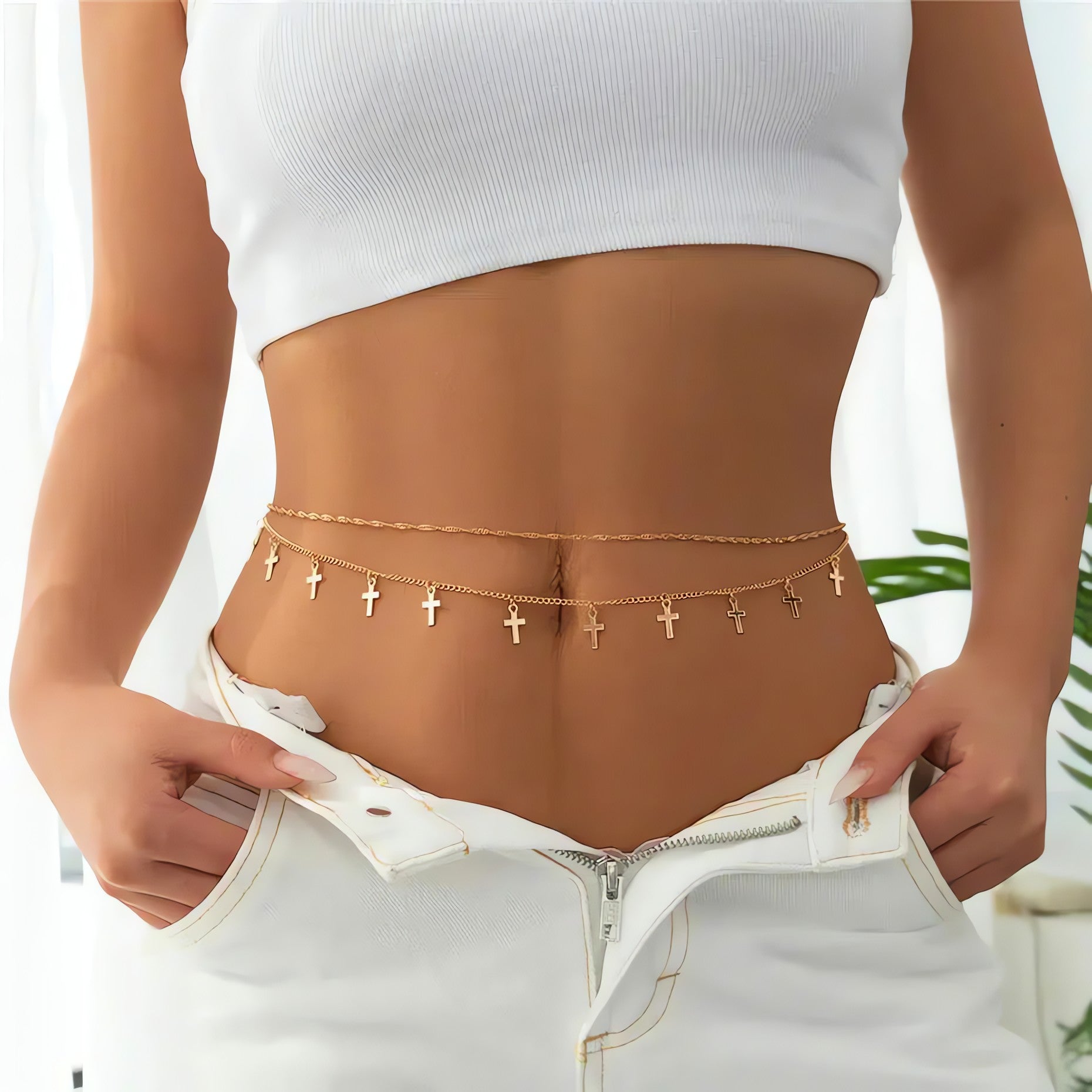 Cross Belly Chain - KAYSMAR