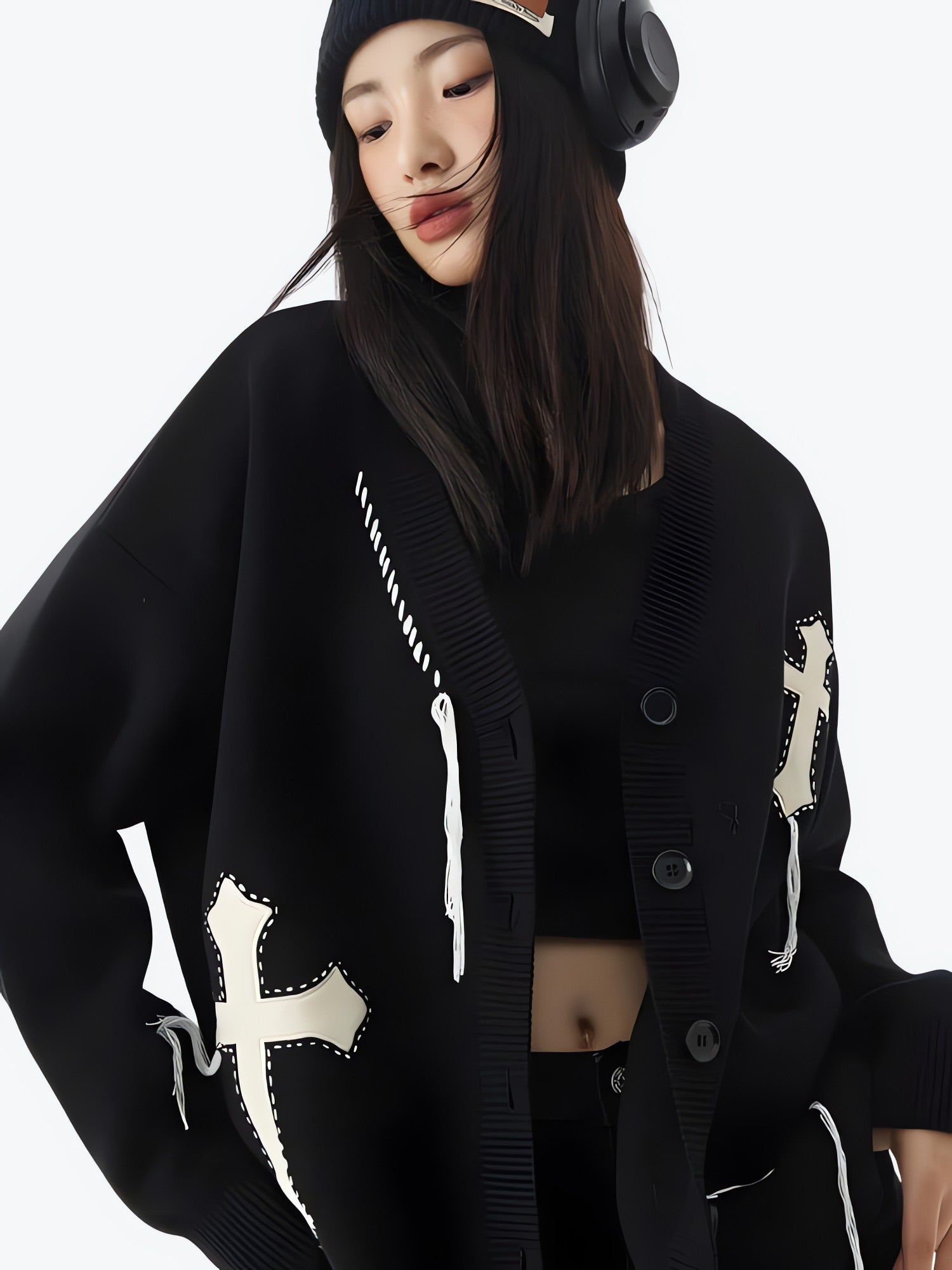 Cross Patch Cardigan - KAYSMAR