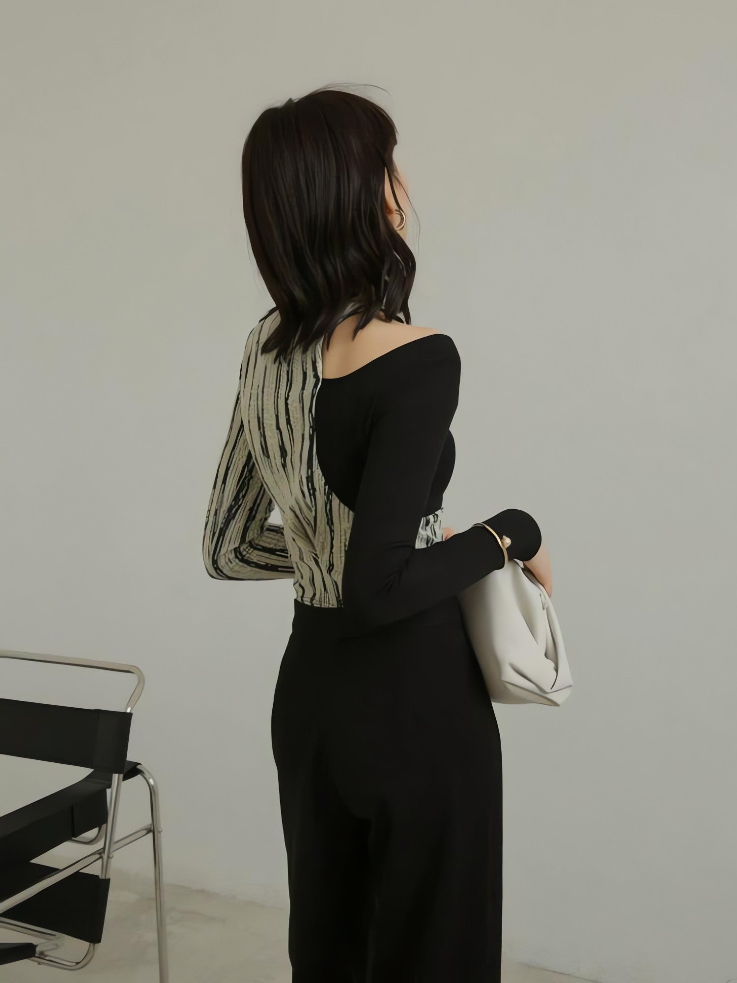 Cut Out Shoulder Patch Top - KAYSMAR