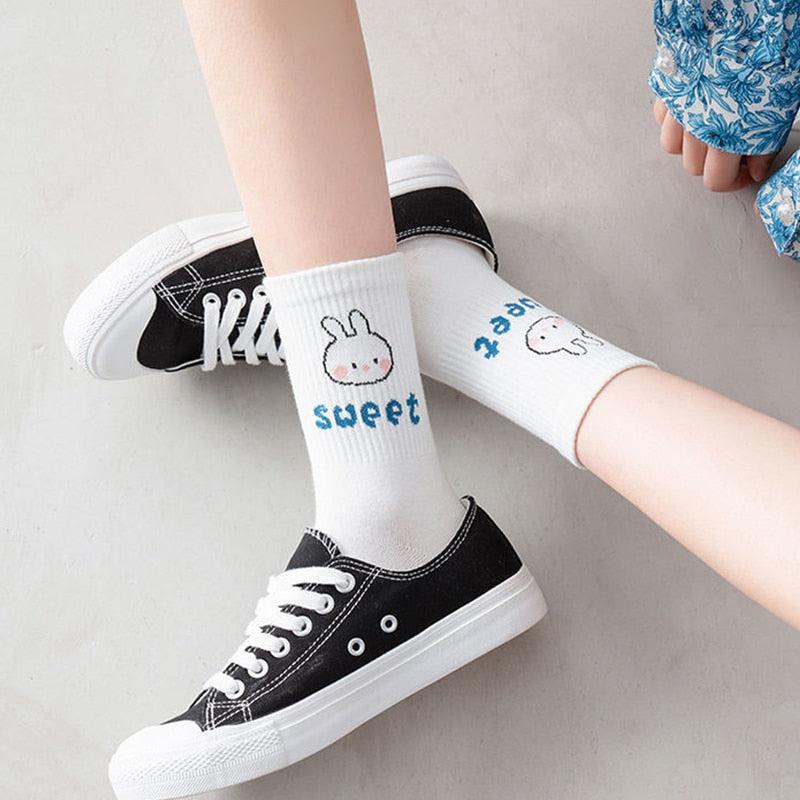 Cute Kawaii Patterned Socks 5 Pairs - KAYSMAR