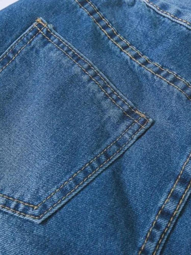 Cute Rabbit Denim Mini Skirt - KAYSMAR