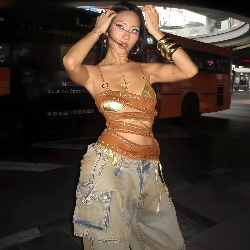 Cyberpunk Cut Out Tube Top - KAYSMAR