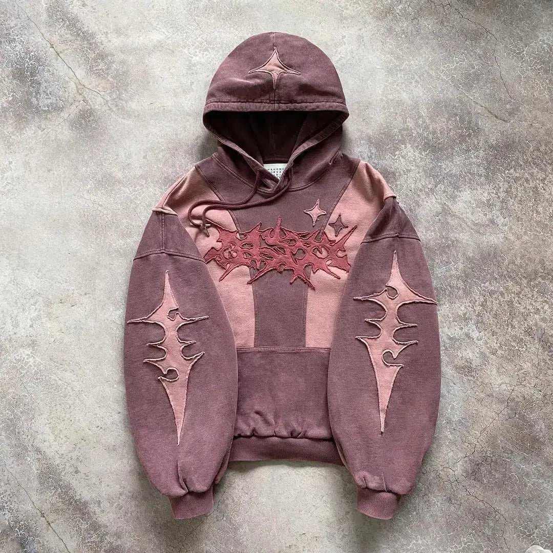 Cyberpunk Futuristic Patch Hoodie - KAYSMAR