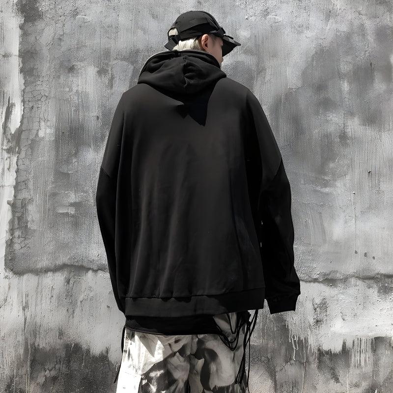 Cyberpunk Ghost Full Zip-Up Hoodie - KAYSMAR